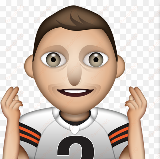 you know you don't mess with this golden boy and these - cleveland browns emoji