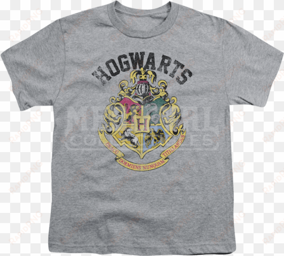 youth harry potter hogwarts crest t-shirt - green day dookie shirt