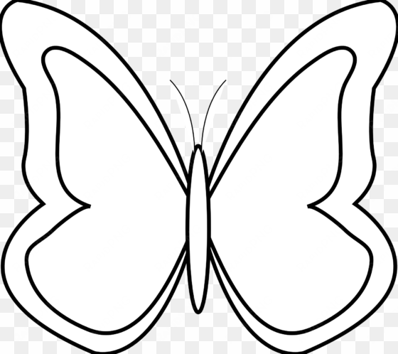 youtube clipart png black - butterfly black and white