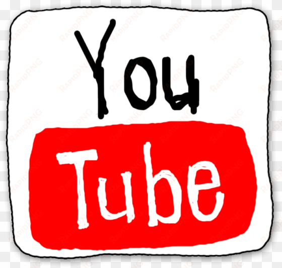 youtube png clipart - youtube logo drawn