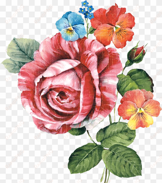 yüksek Çözünürlüklü dekupaj resimleri,sanatsal dekupaj - icanvas rose (pink) garden ii gallery wrapped canvas