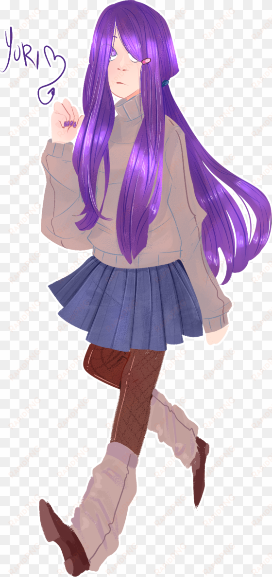 yuri ddlc yuri ddlc doki doki literature club doki - cartoon