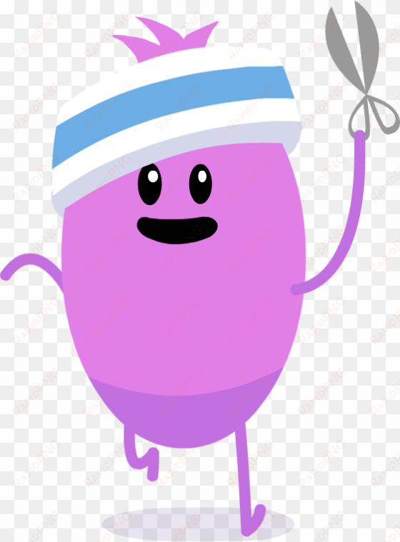 zany running around with scissors png - dumb ways to die characters png