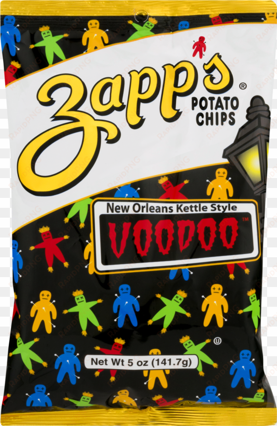 zapp's new orleans kettle style potato chips voodoo, - salt and vinegar voodoo chips