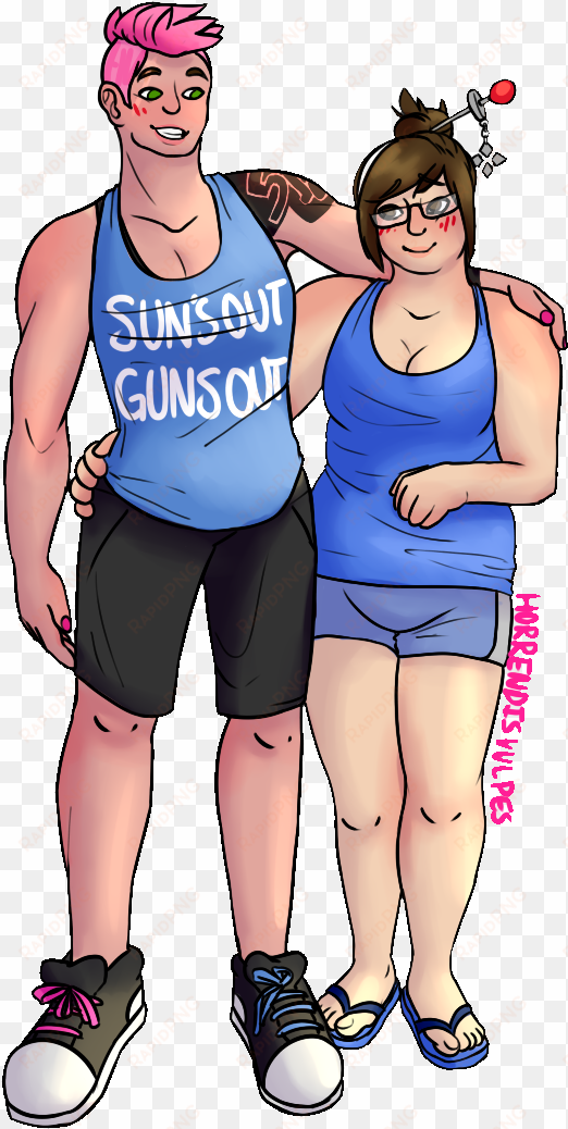 zarya & mei - zarya and mei fanart