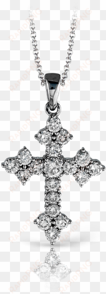 zeghani diamond cross pendant - cross necklace