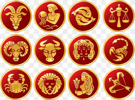 zodiac signs set png clip art image - scorpio pendant - scorpio necklace - scorpio jewelry