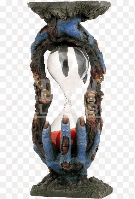 zombie hands sand timer - museum collection blue zombie hands sand timer (red