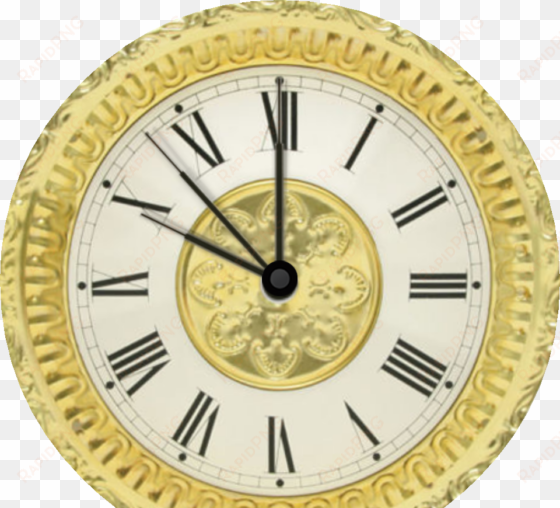 zone stamped antique for - gold clock png