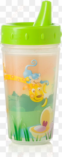 zoo friends insulated sippy cup 1pk - plastic bottle