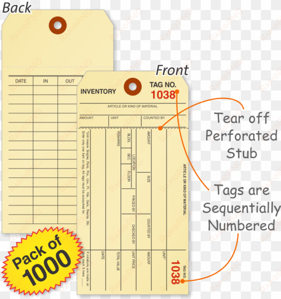zoom, price, buy - smartsign 1000 manila inventory tags, 1-part manila