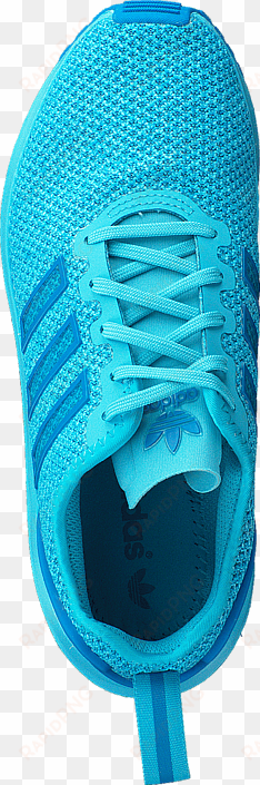 zx flux racer k blue glow - shoe